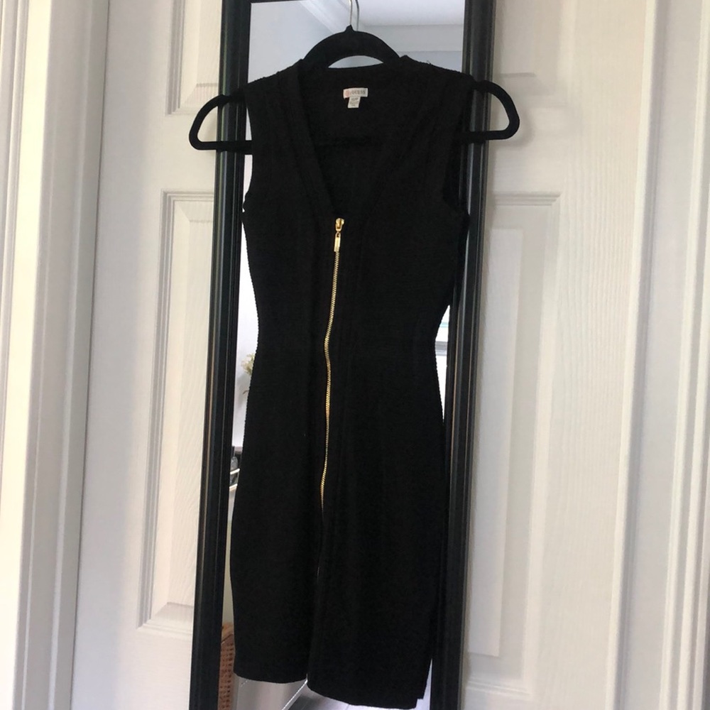 Guess black bodycon sweater dress xs